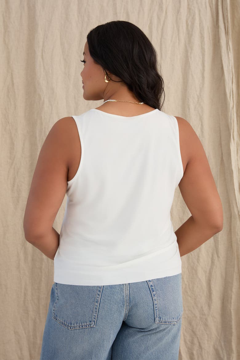 The Cupro Button Front Tank, Alternate, color, SALT