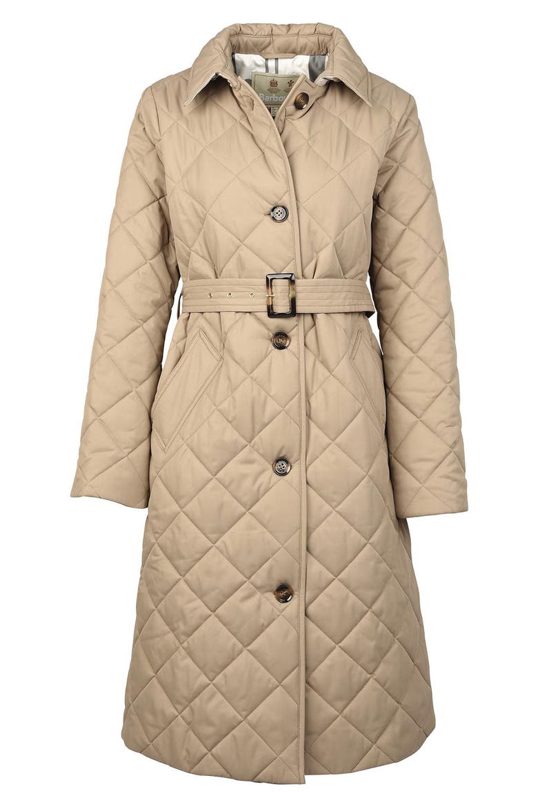 Cordelia Quilted Longline Jacket, Alternate, color, ROSEWOOD/ ROSEWOOD TARTAN