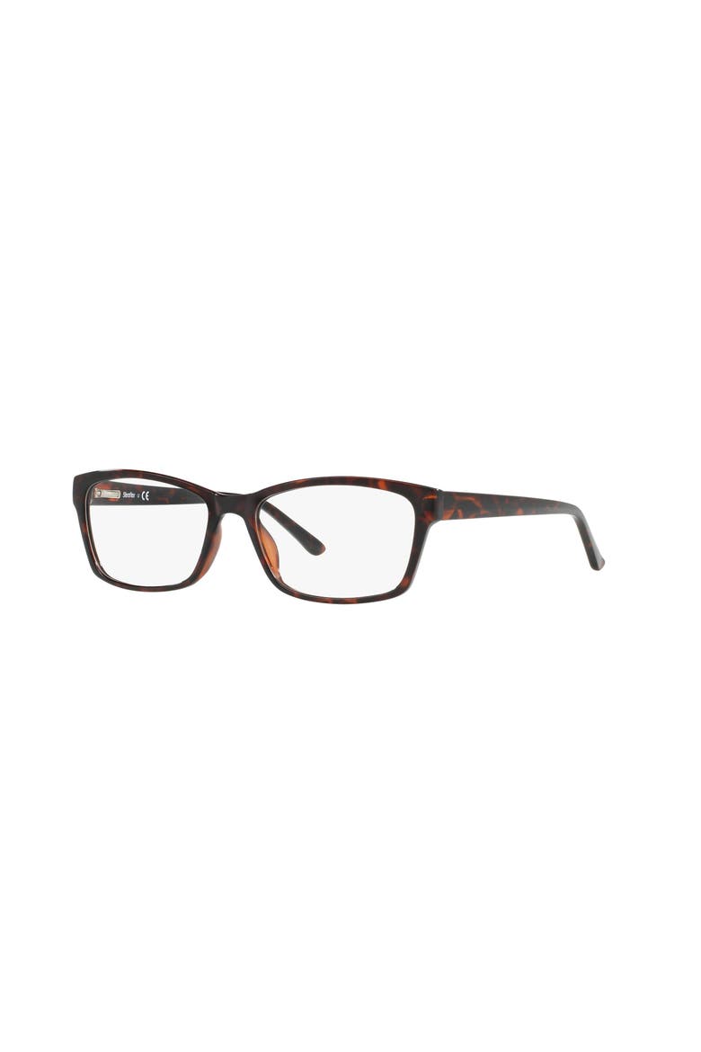 53mm Square optical glasses, Main, color, Tortoise