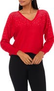 Chaus Bling V-Neck Sweater