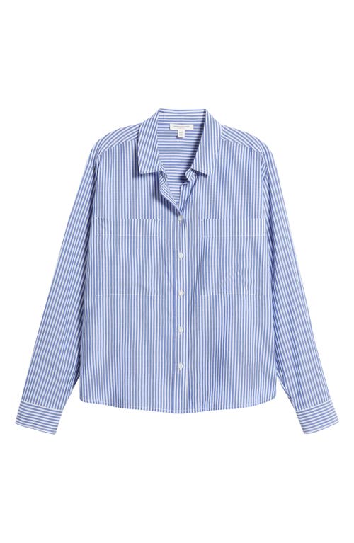 BEACHLUNCHLOUNGE BEACHLUNCHLOUNGE EVERLYNN COTTON BLEND BUTTON-UP SHIRT