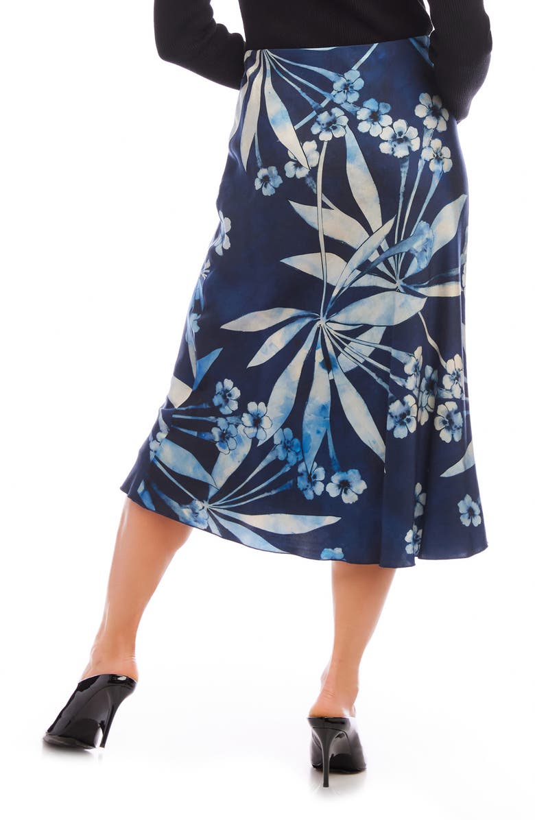 Karen Kane Print Bias Cut Midi Skirt, Alternate, color, 