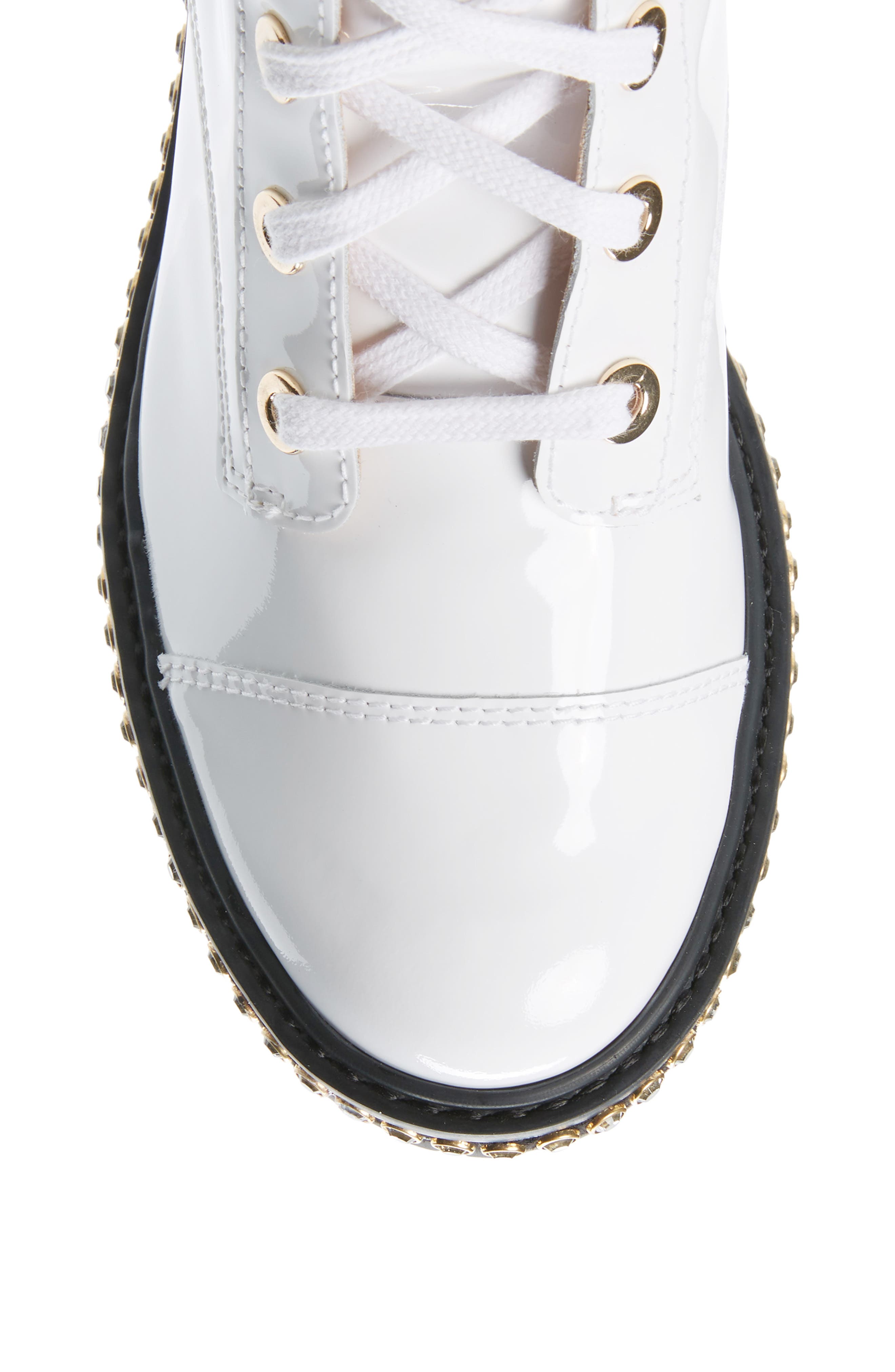 Schutz Andorra Leather Combat Boot, Alternate, color, 