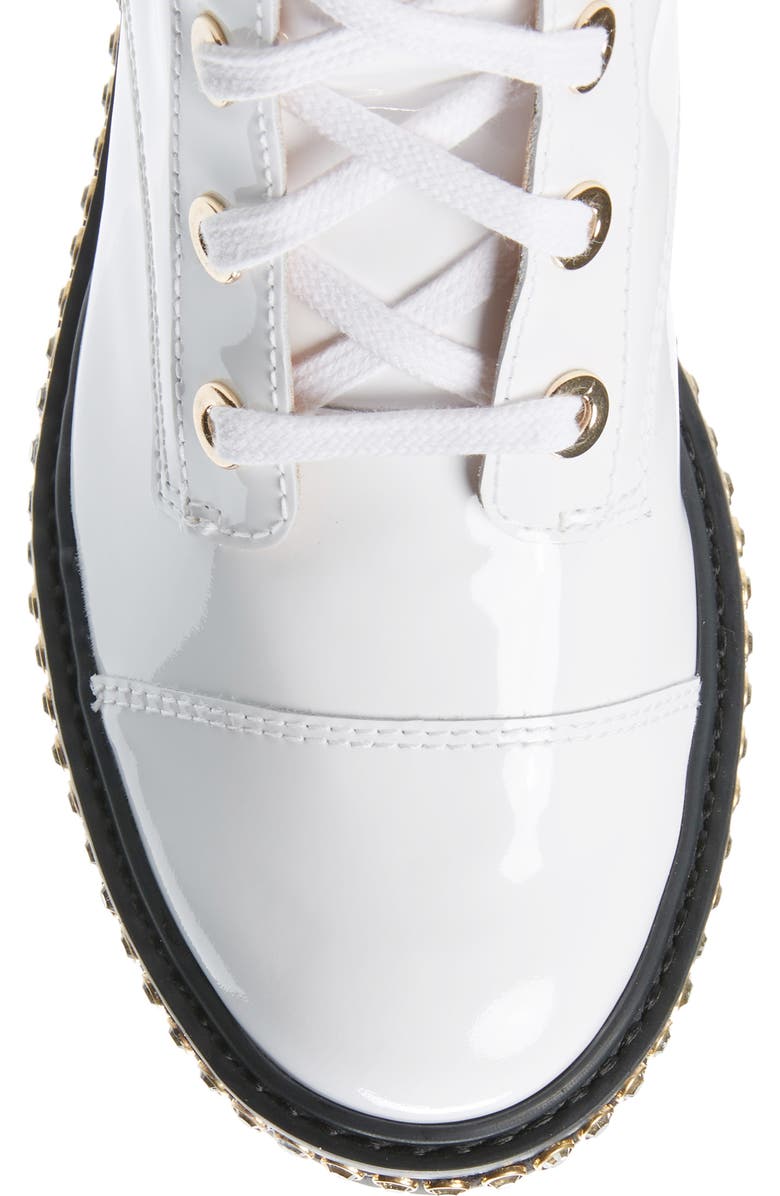 Schutz Andorra Leather Combat Boot, Alternate, color,