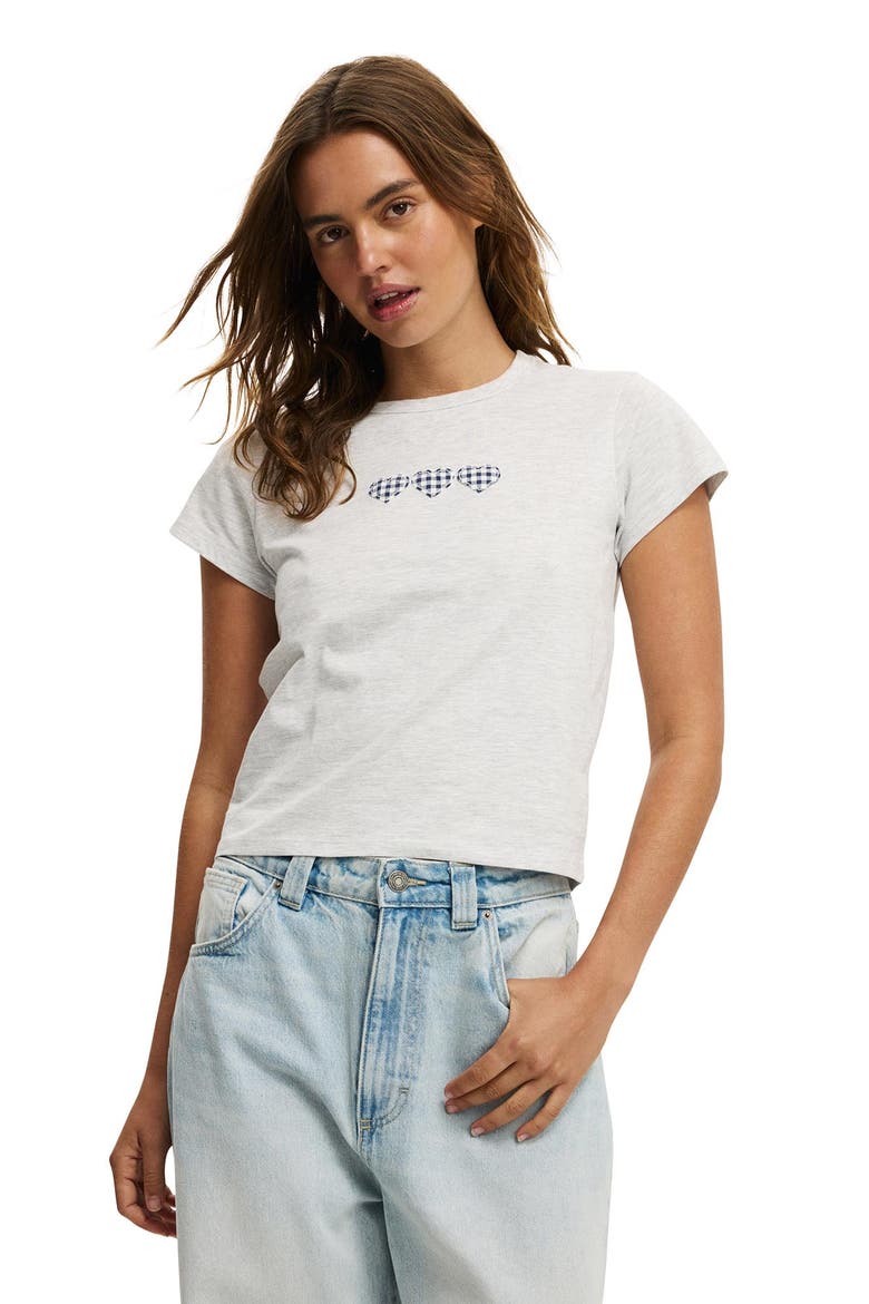Women's The Original Graphic Tee, Main, color, Three Hearts  Soft Grey