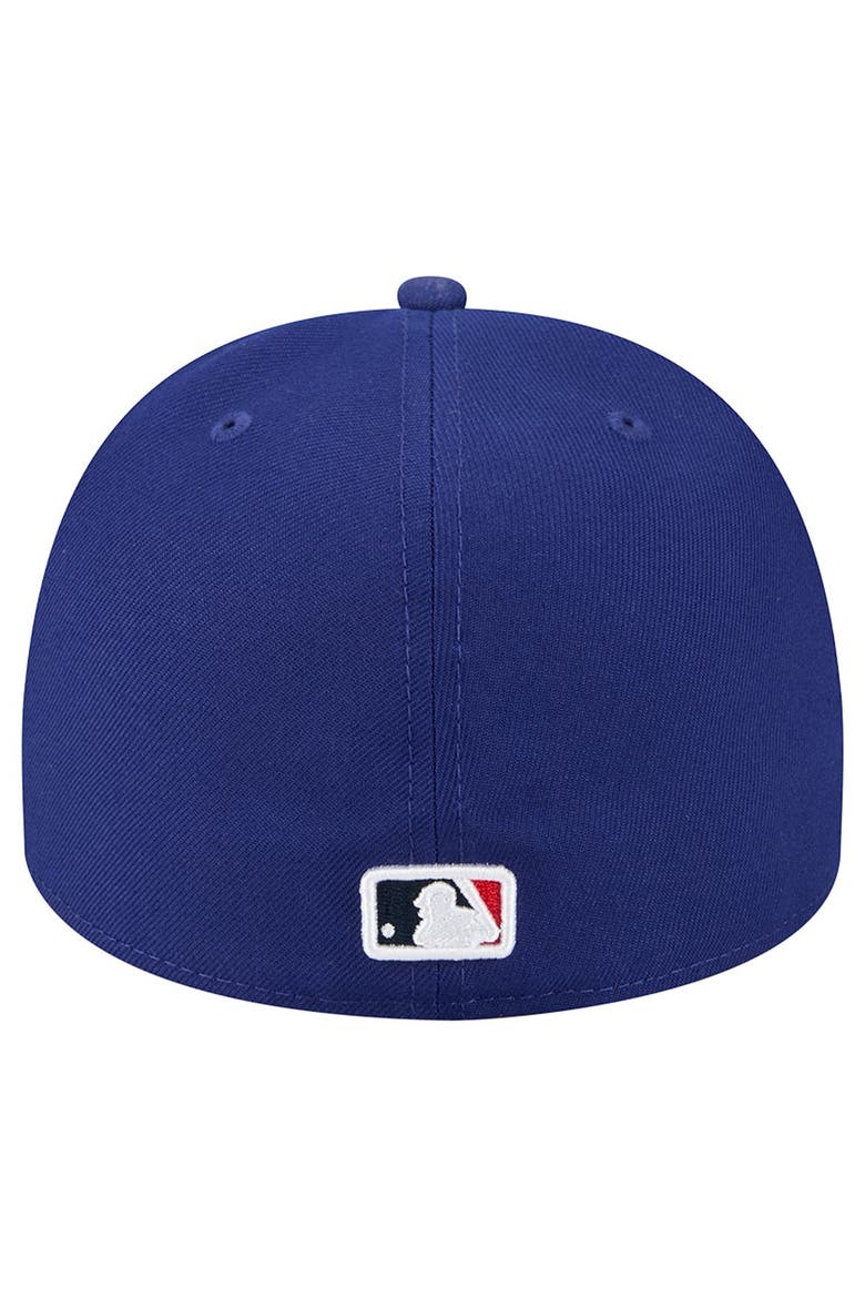 Men's New Era Dark Blue Los Angeles Dodgers Cartoon A-Frame 59FIFTY Fitted Hat, Alternate, color, Dark Blue
