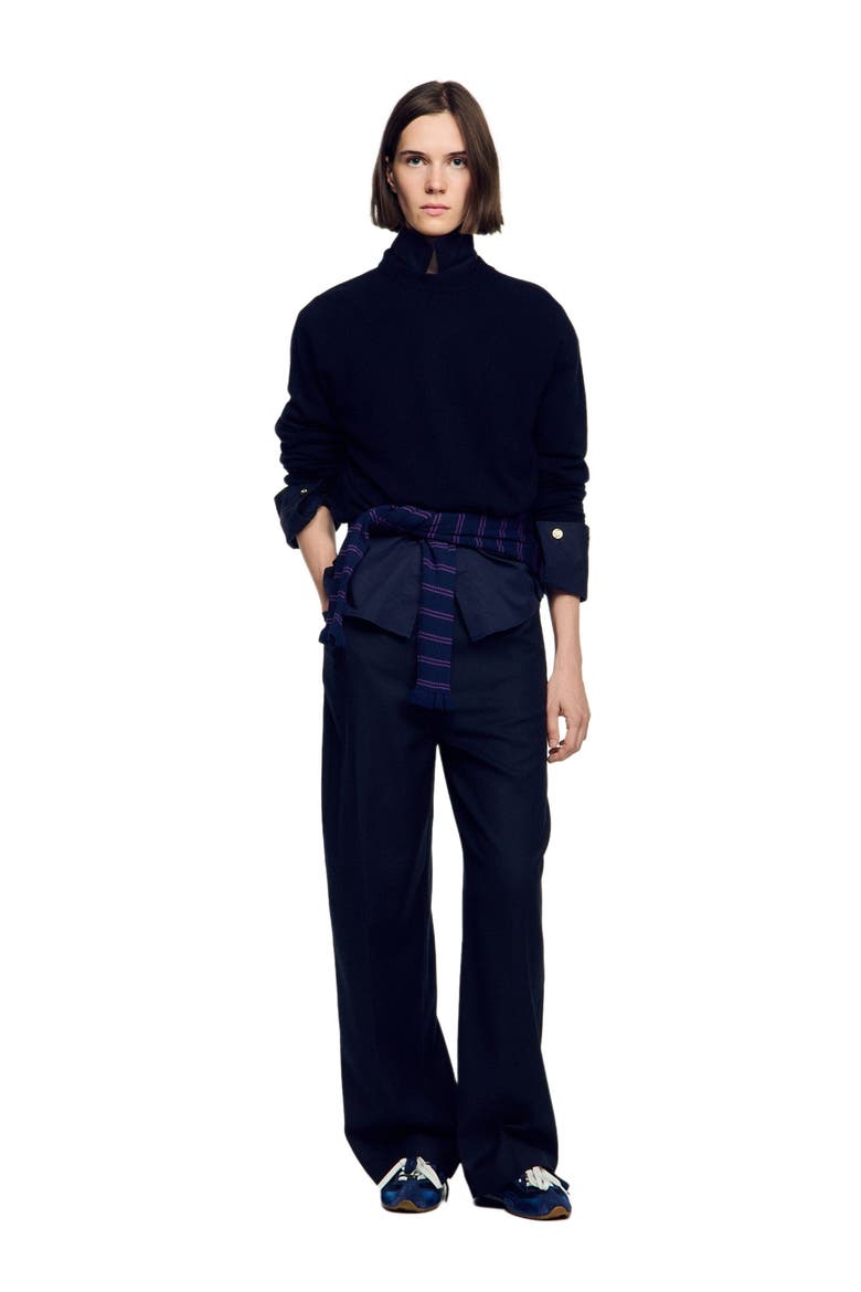 Cashmere sweater, Alternate, color, NAVY