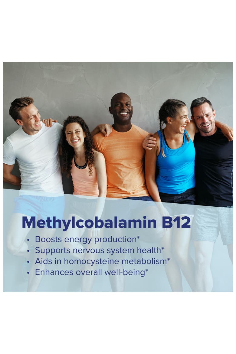 Advanced B-12 B-6 Folic Acid Sublingual Dissolving Tablets, Alternate, color, White
