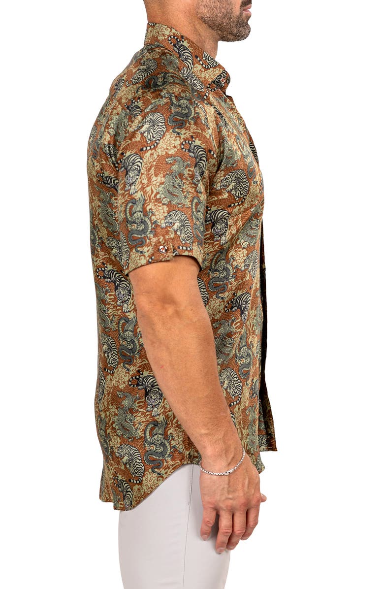 Maceoo Galileo Marthy Short Sleeve Button-Up Shirt, Alternate, color,