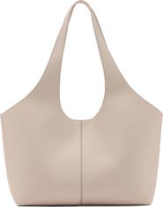 MANGO Large Faux Leather Shopper Tote