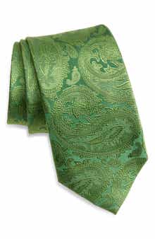 Duchamp Paisley Jacquard Silk Tie