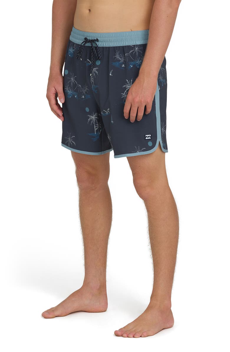 Billabong Seventy Three Layback Swim Trunks, Alternate, color, True Navy