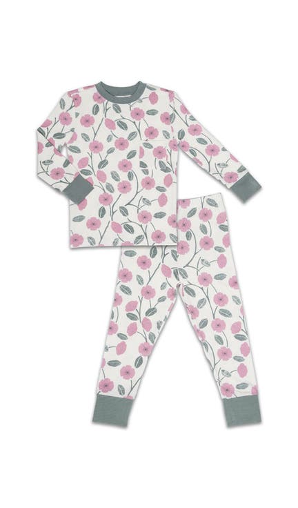 Emerson Fitted Long Sleeve 2-Piece Pajamas