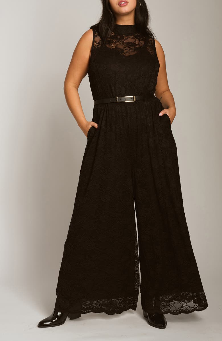 Universal Standard Lace Wide Leg Jumspuit, Main, color, 