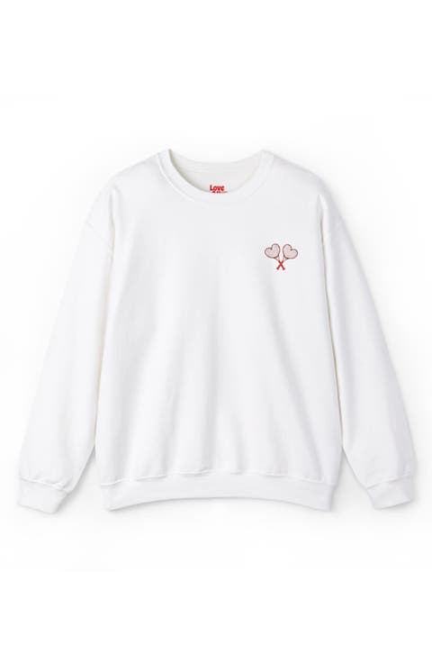 Adult Embroidered Crewneck Sweater