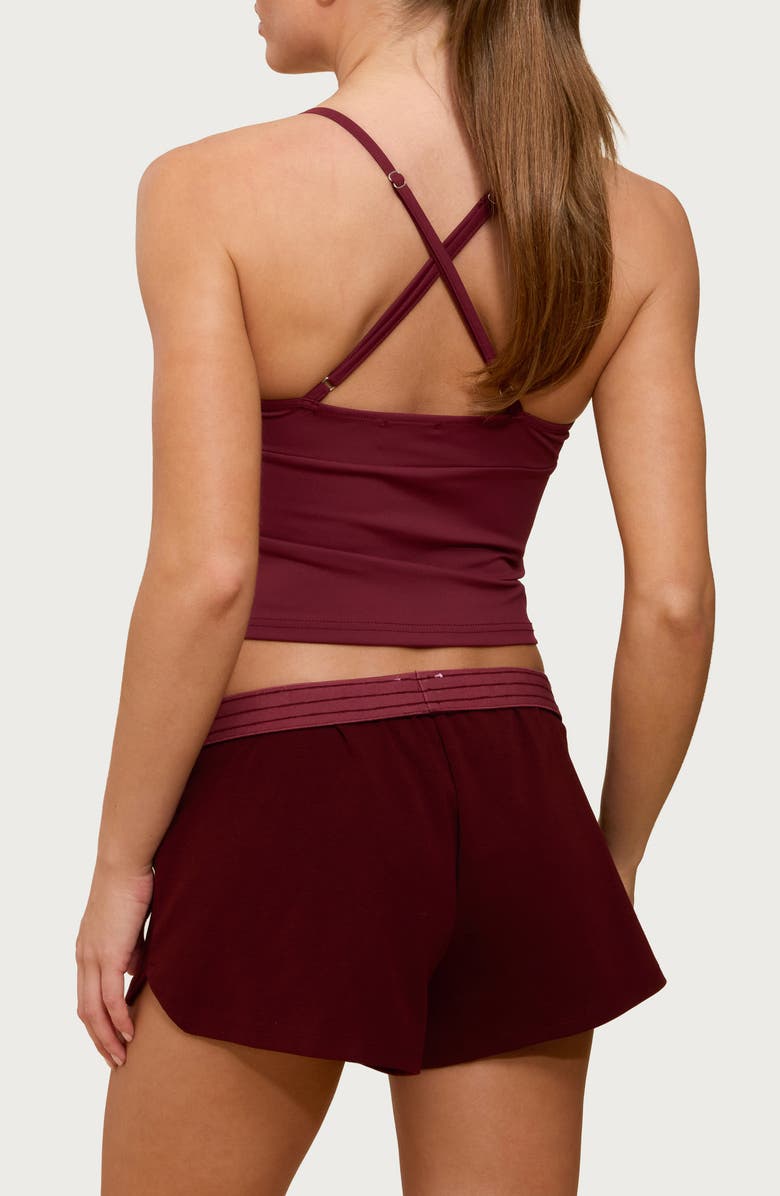 EDIKTED Felice Cross Back Crop Tank, Alternate, color,