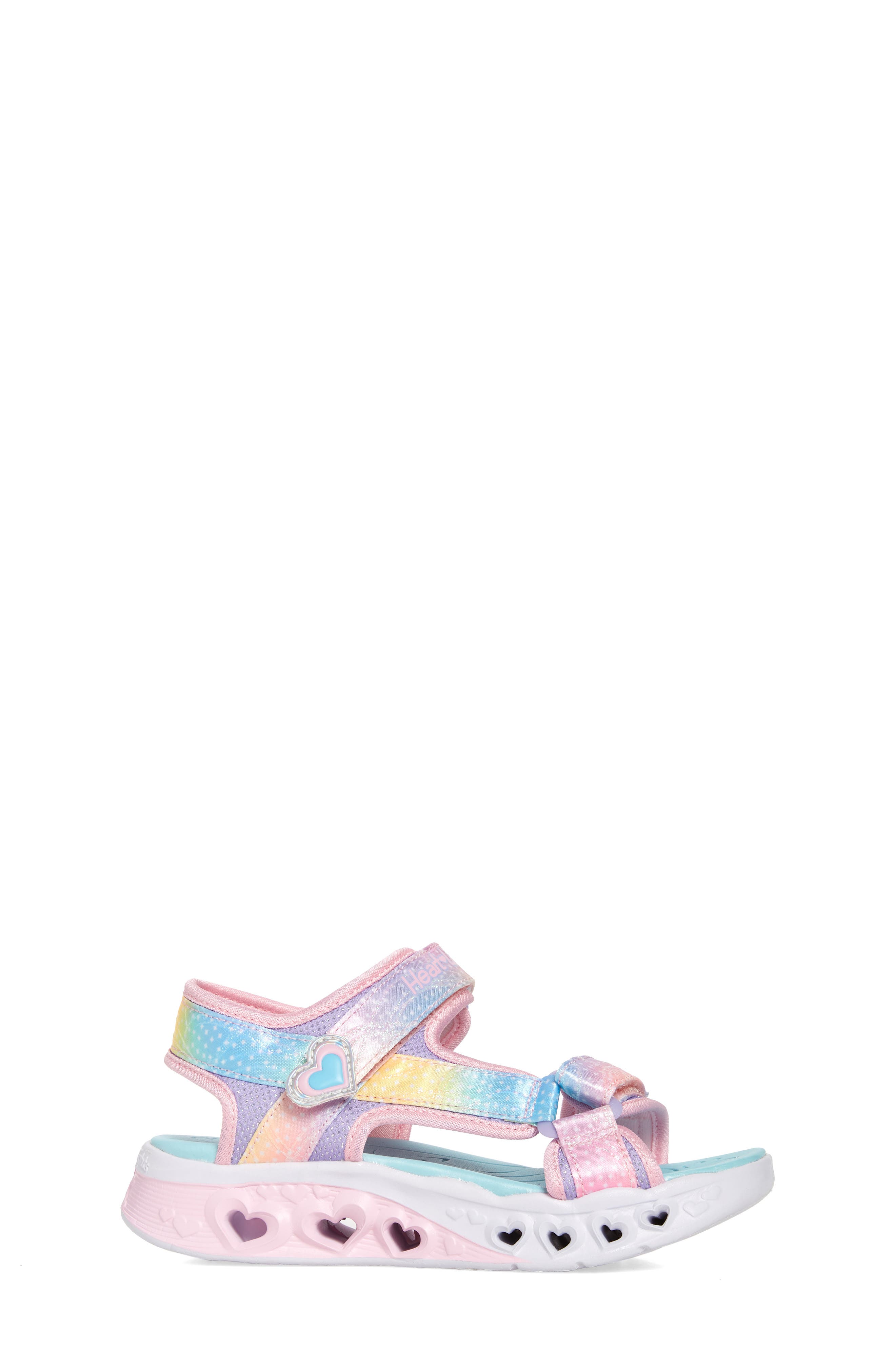 SKECHERS Flutter Hearts Light-Up Sandal, Alternate, color, 