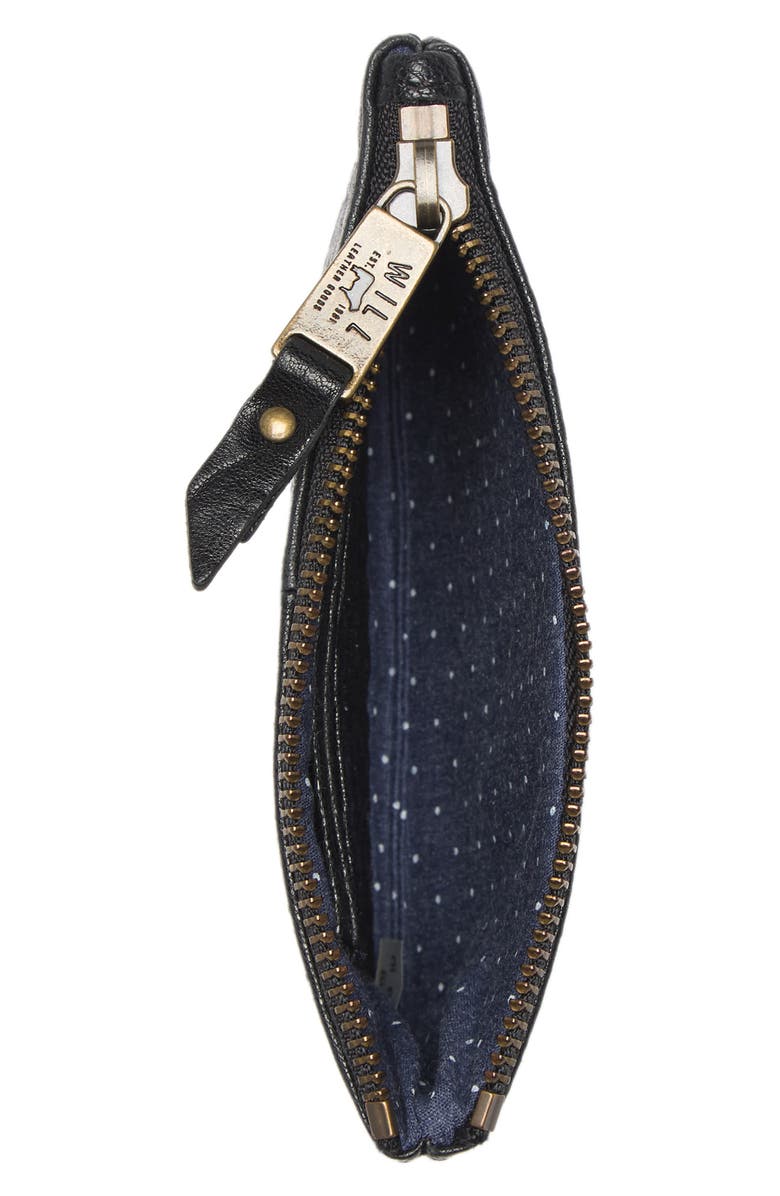 Will Leather Goods Small Flat Leather Pouch, Alternate, color, 