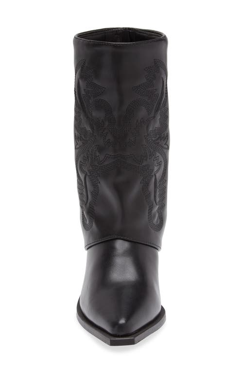Azalea Wang Portabella Foldover Shaft Pointed Toe Bootie