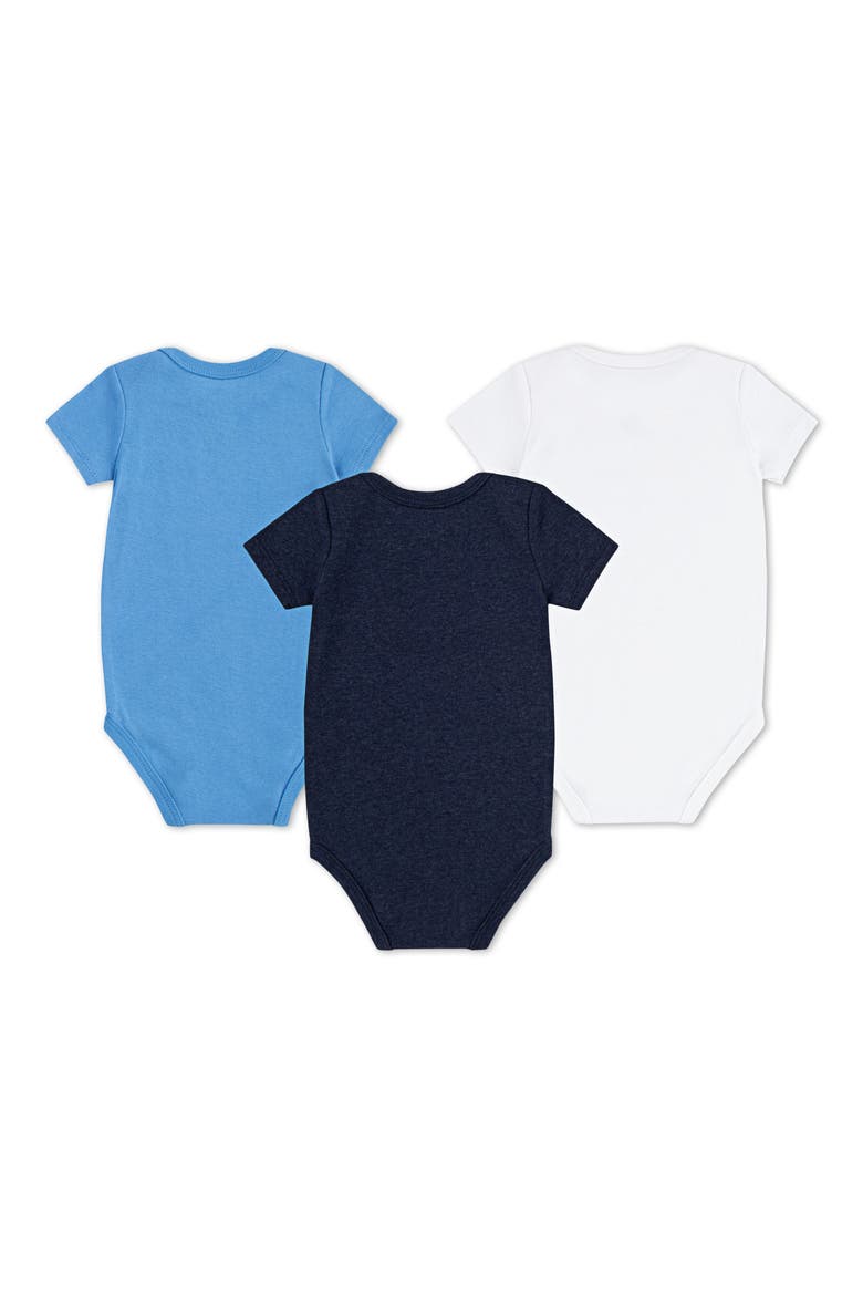 3-Pack Everyday Essential Bodysuits, Alternate, color, OBSIDIAN HEATHER