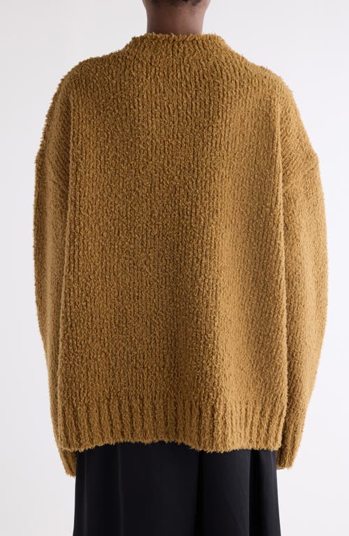 Acne Studios Kusto Teddy Intarsia Wool Blend Sweater In Animal Print
