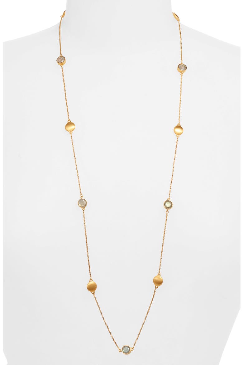 Signature Charm Necklace, Main, color, LABRADORITE/ GOLD