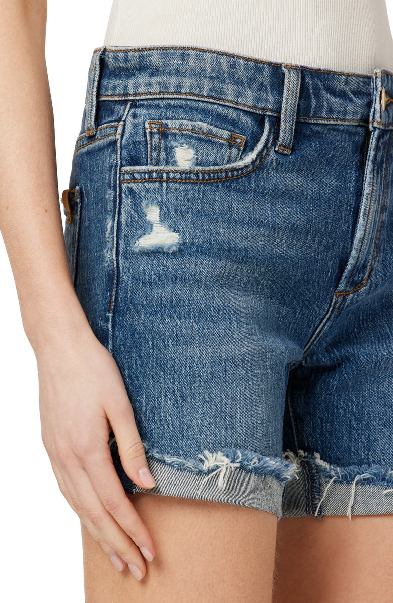 Joe's The 5 Mid Rise Cutoff Denim Shorts, Alternate, color,
