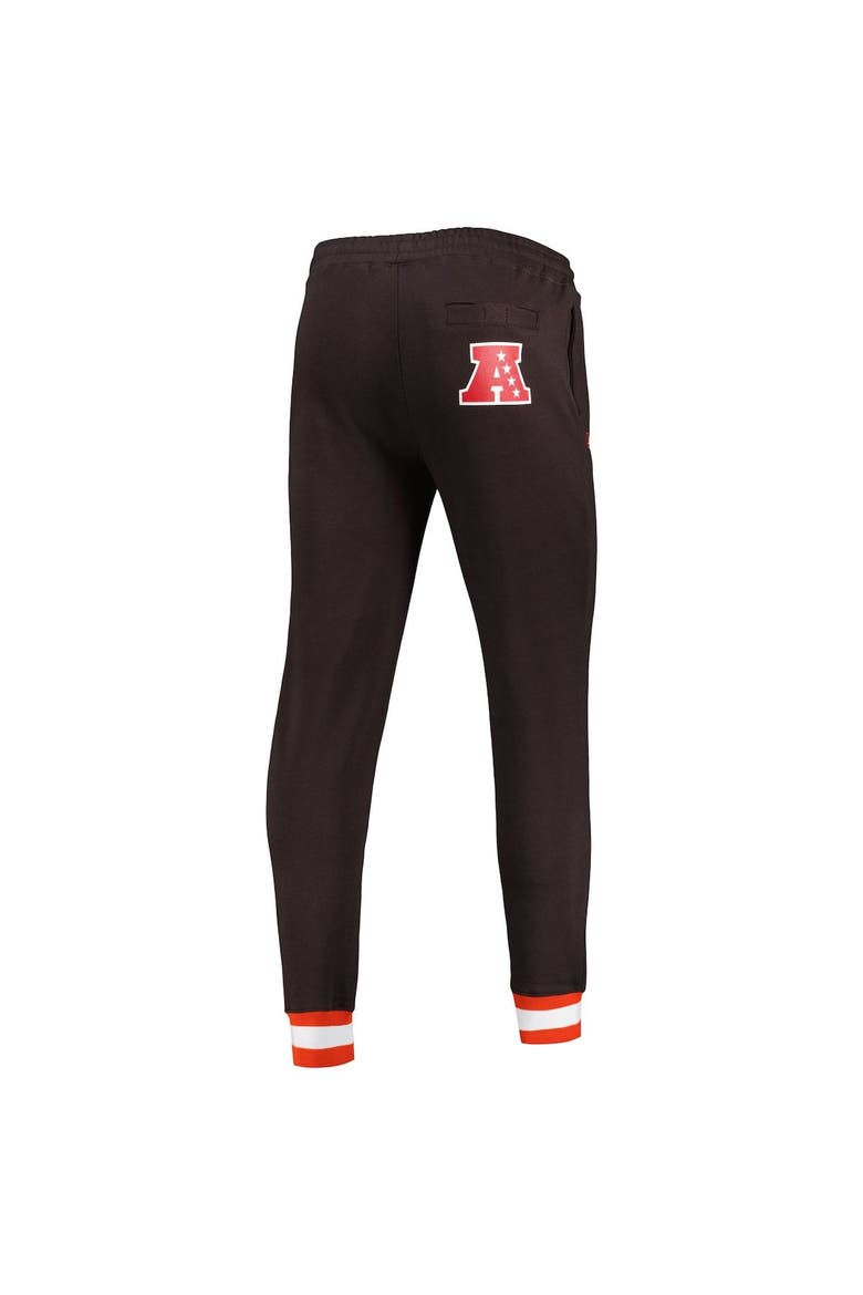 Men's Starter Brown Cleveland Browns Blitz Fleece Jogger Pants, Alternate, color, Brown