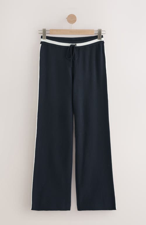 Next Wide Leg Sweatpants In Blue