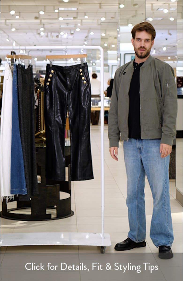 Crop Faux Leather Pants, sales video thumbnail