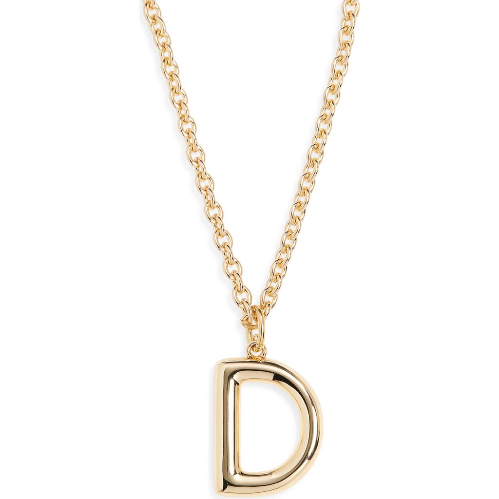 Roxanne Assoulin The Big Puffy Initial Pendant Necklace In Black