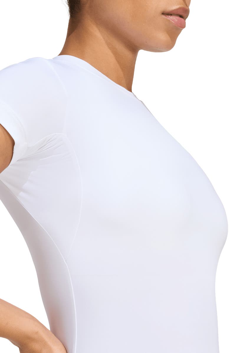 adidas Power Essentials Workout Contour T-Shirt, Alternate, color, White