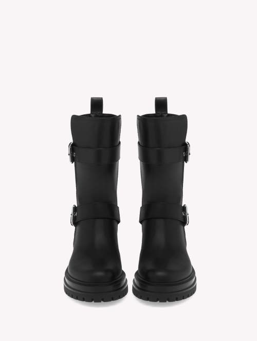 Gianvito Rossi Thiago Black Leather Mid-height Boots In Black