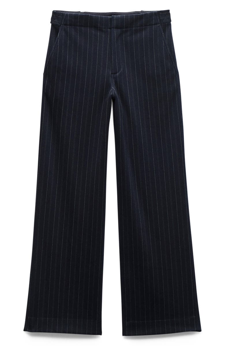 rag & bone Irina Ponte Wide Legs Pants, Alternate, color, Navy Multi