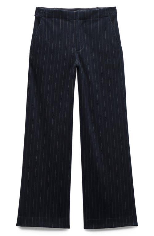 Rag & Bone Irina Ponte Wide Legs Pants In Black