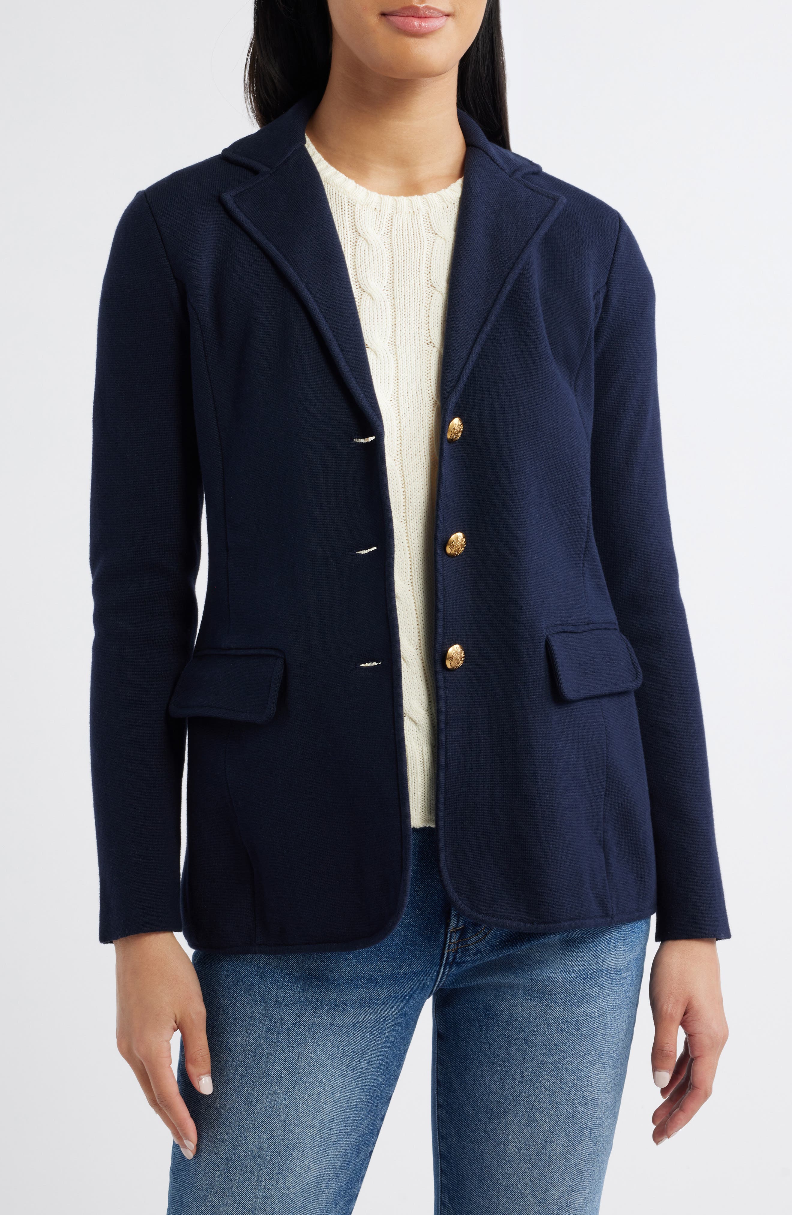 Combed Cotton Blend Blazer - image 3