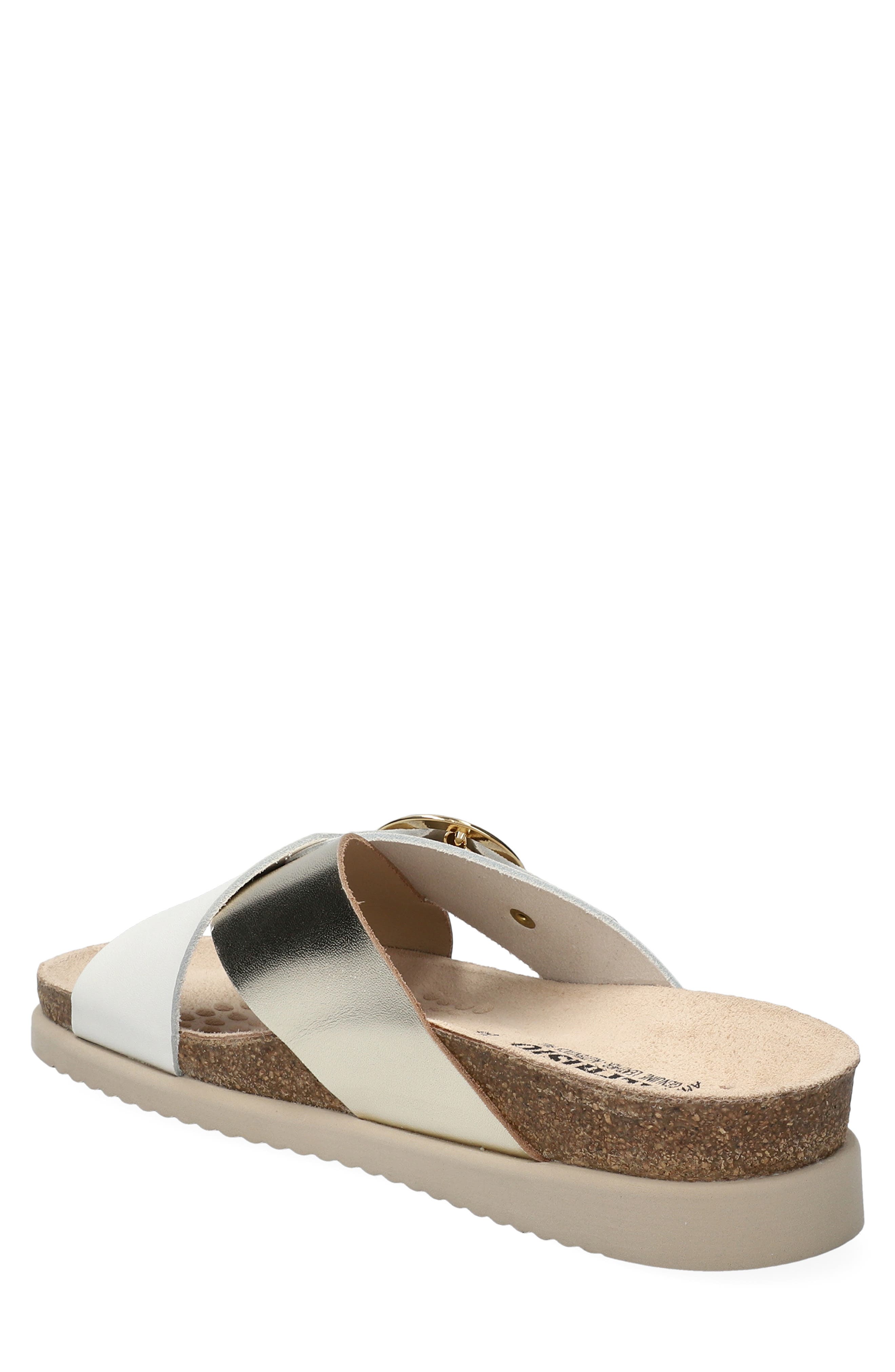 Hirina Slide Sandal, Alternate, color, METALLIC GOLD