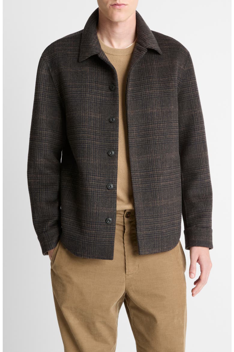 Splittable Wool Blend Shirt Jacket, Main, color, DARK MISSION
