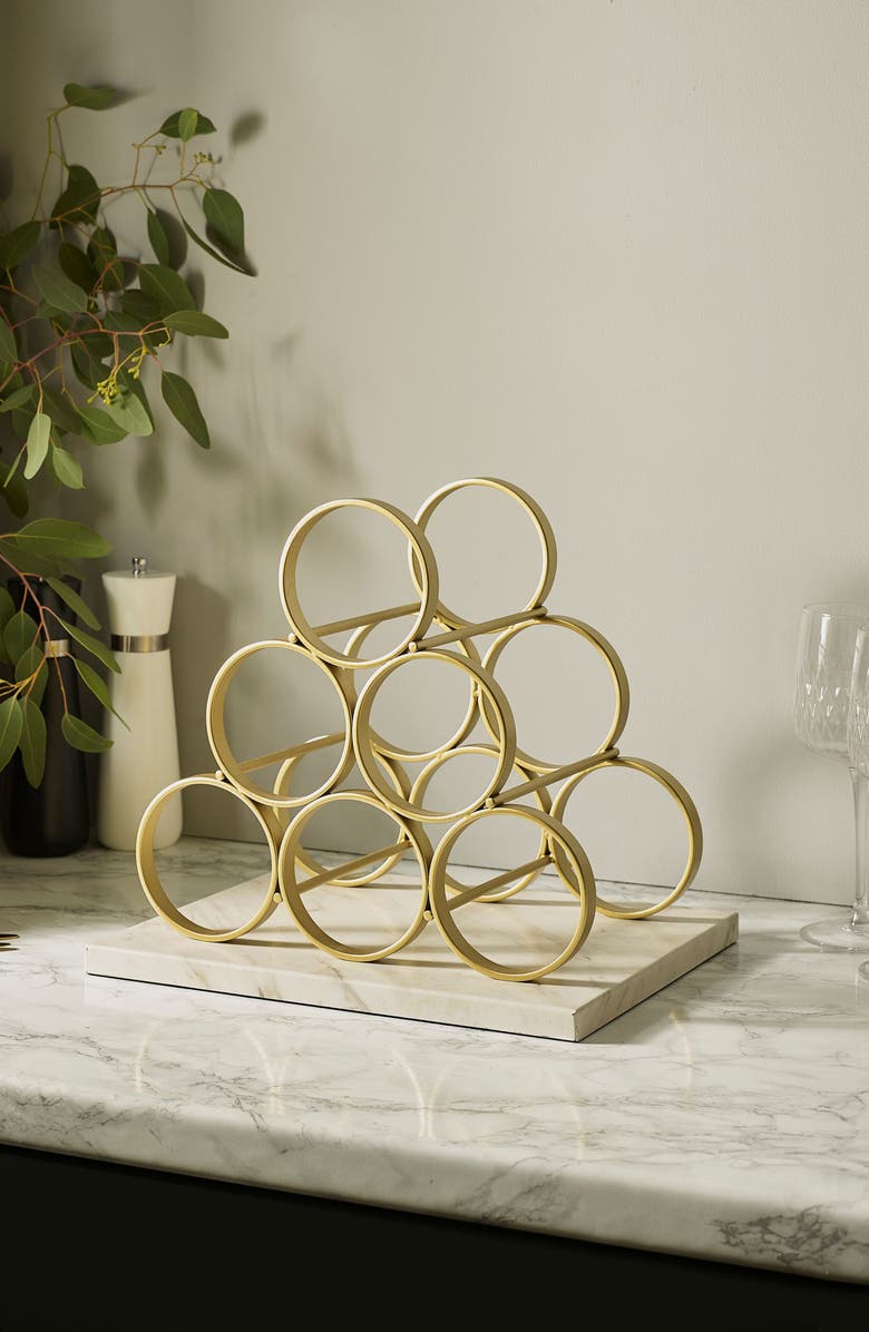 NEXT Val Wine Holder, Alternate, color, Gold