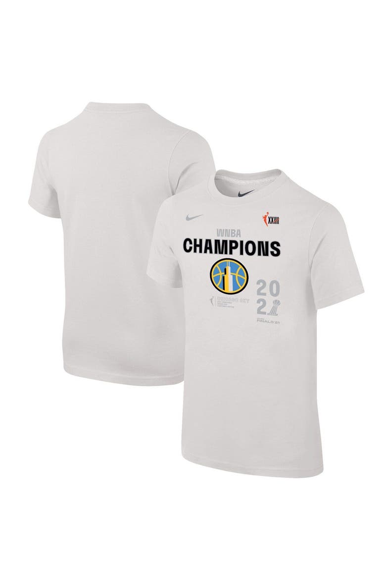 Men's Nike White Chicago Sky 2021 WNBA Finals Champions T-Shirt, Main, color, White