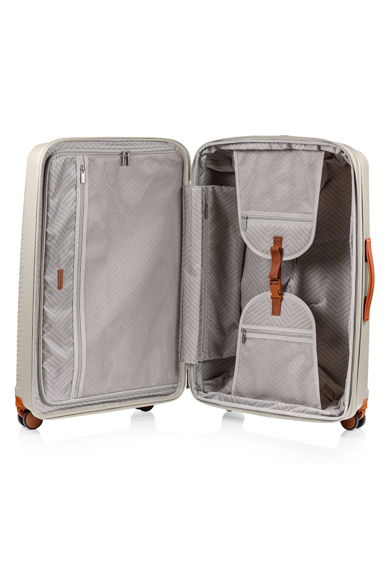 Vintage Aura Large Hardside Spinner Suitcase, Alternate, color, IVORY