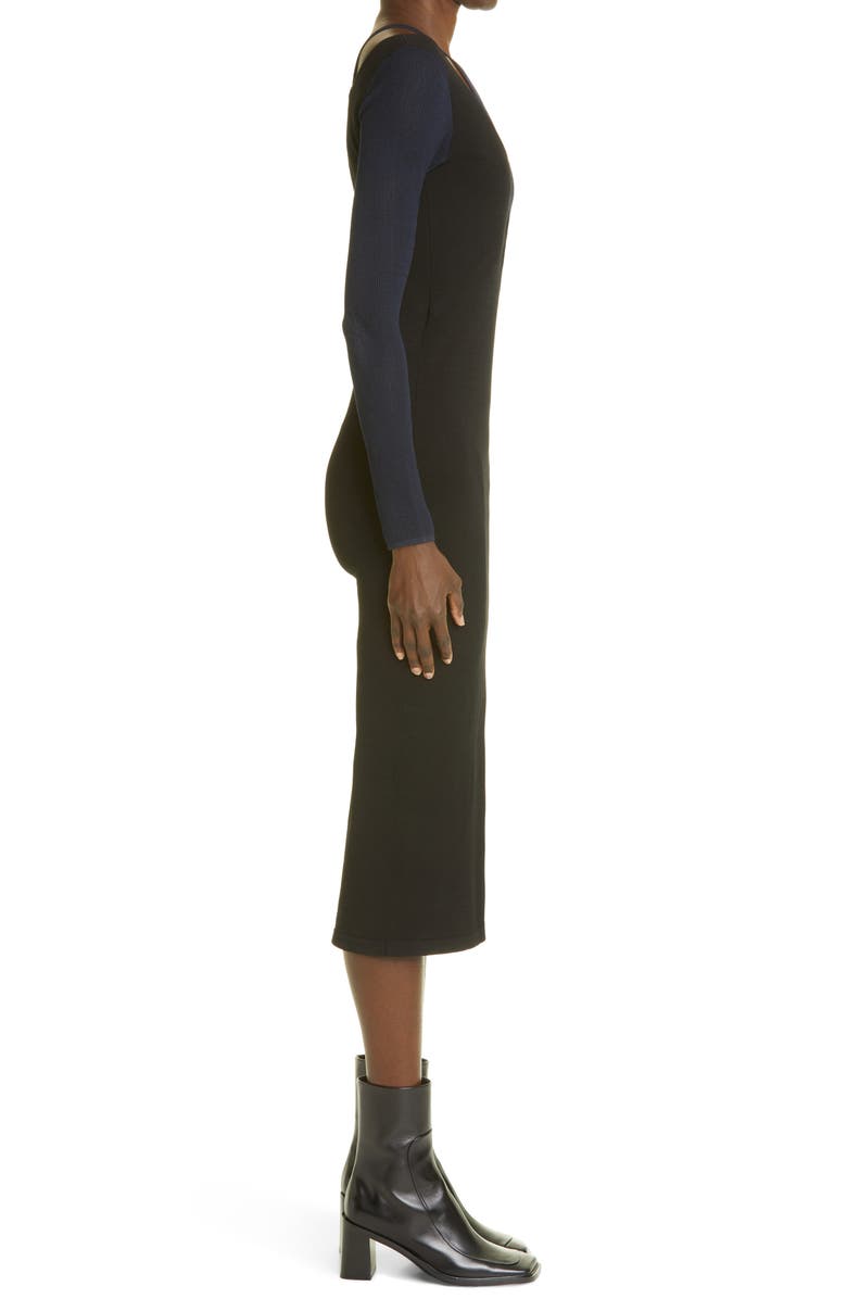 Dion Lee E-Hook Overlay Long Sleeve Midi Dress, Alternate, color,