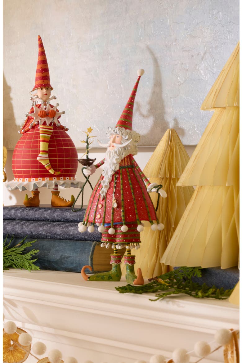 Dash Away Santa Christmas Figurine, Alternate, color, RED