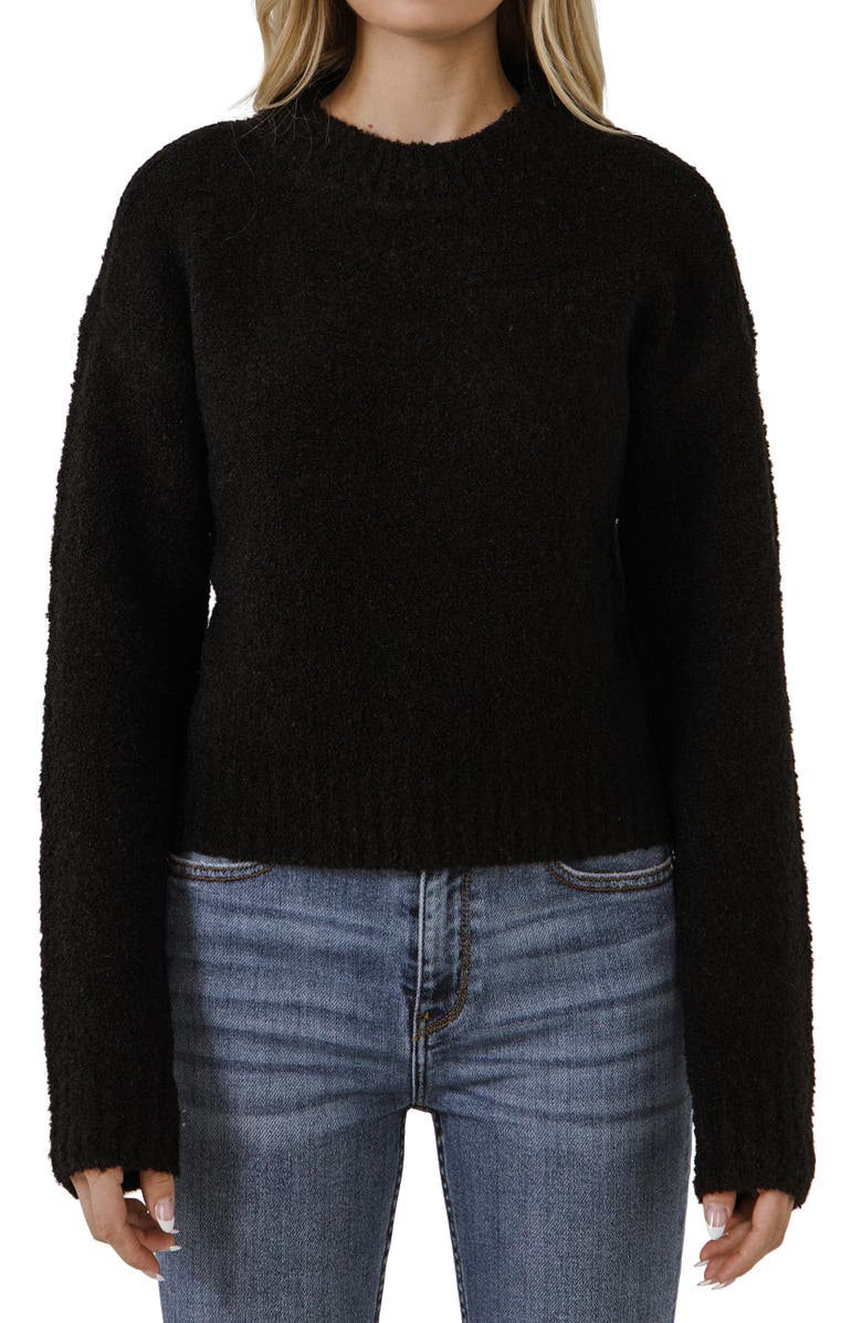 English Factory Cozy Crewneck Sweater, Alternate, color,