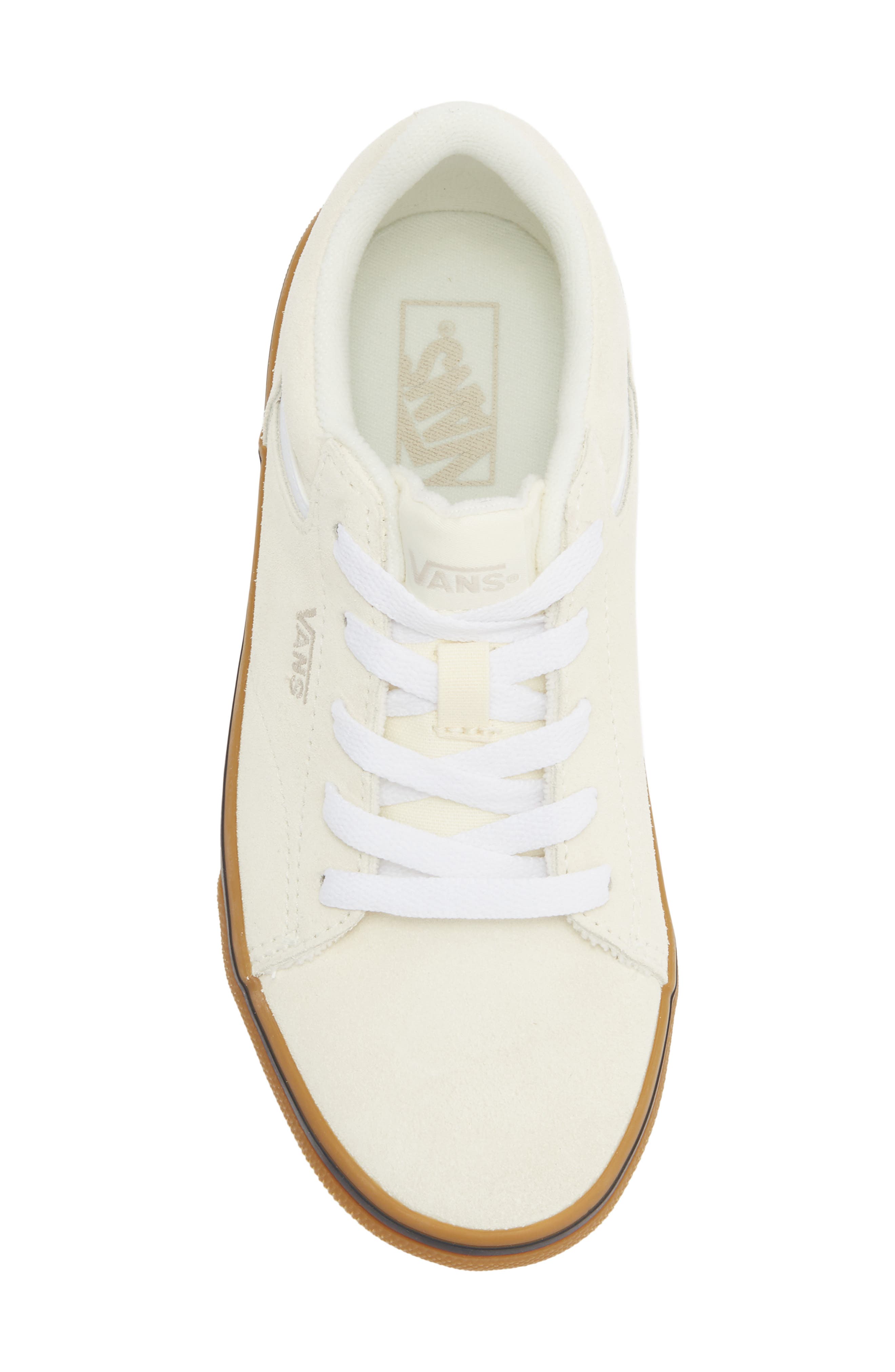 Vans Kids' Seldan Basi Sneaker, Alternate, color, Classic White