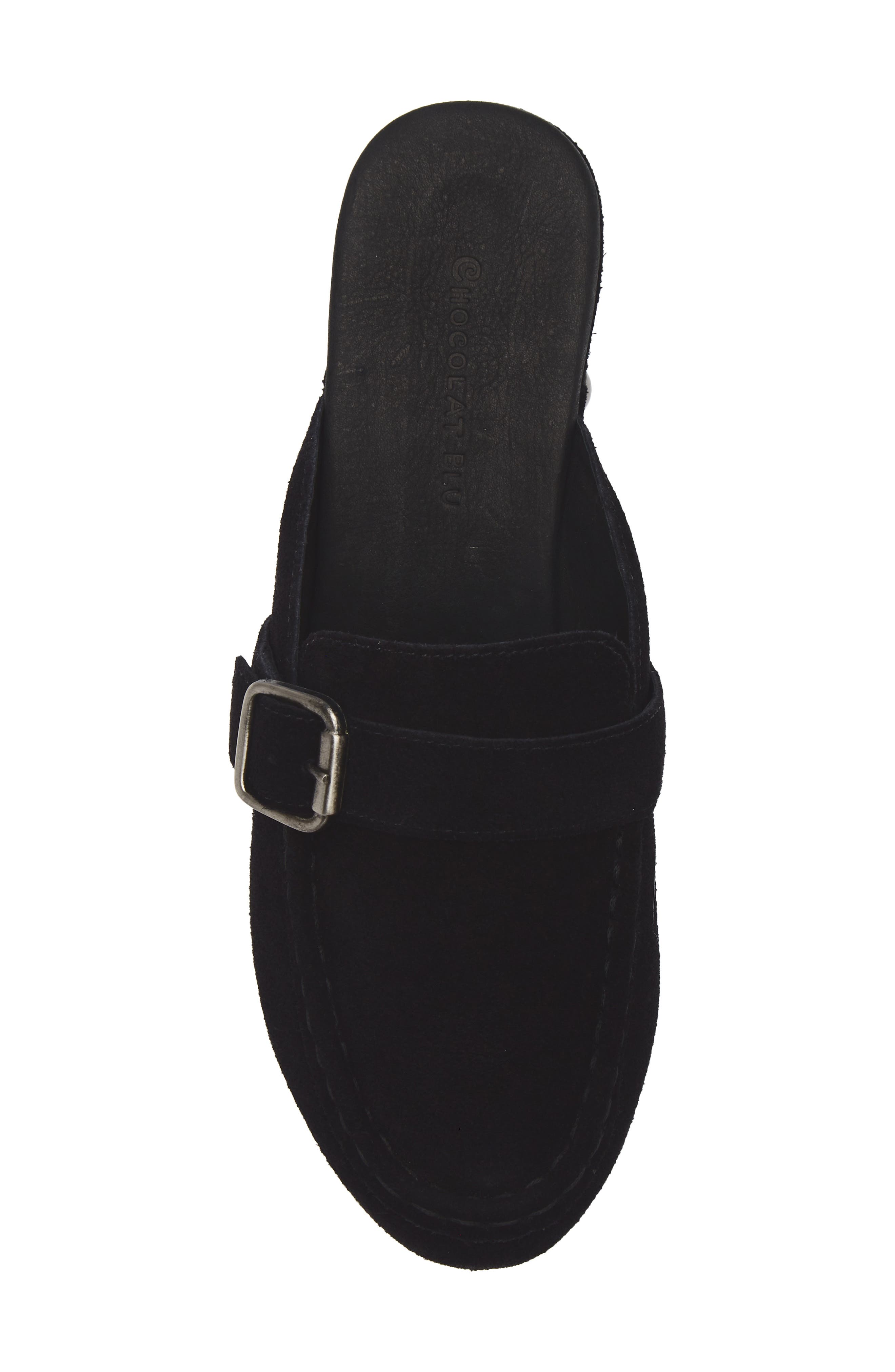 Chocolat Blu Genni Platform Loafer Mule, Alternate, color, Black Suede