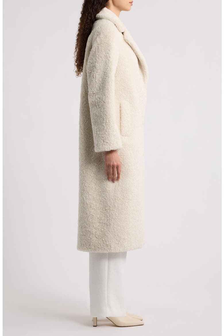 Faux Fur Coat, Alternate, color, CREAM