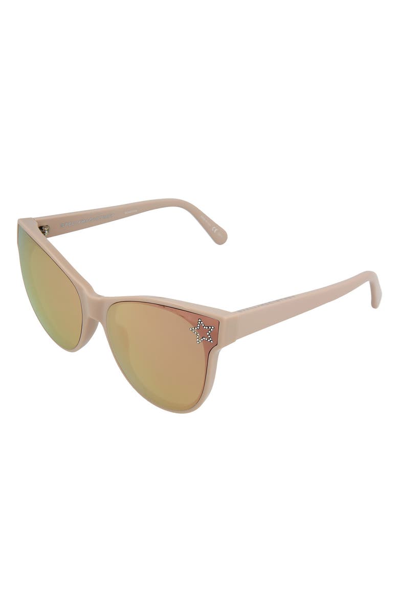 Stella McCartney 61mm Cat Eye Sunglasses, Alternate, color,
