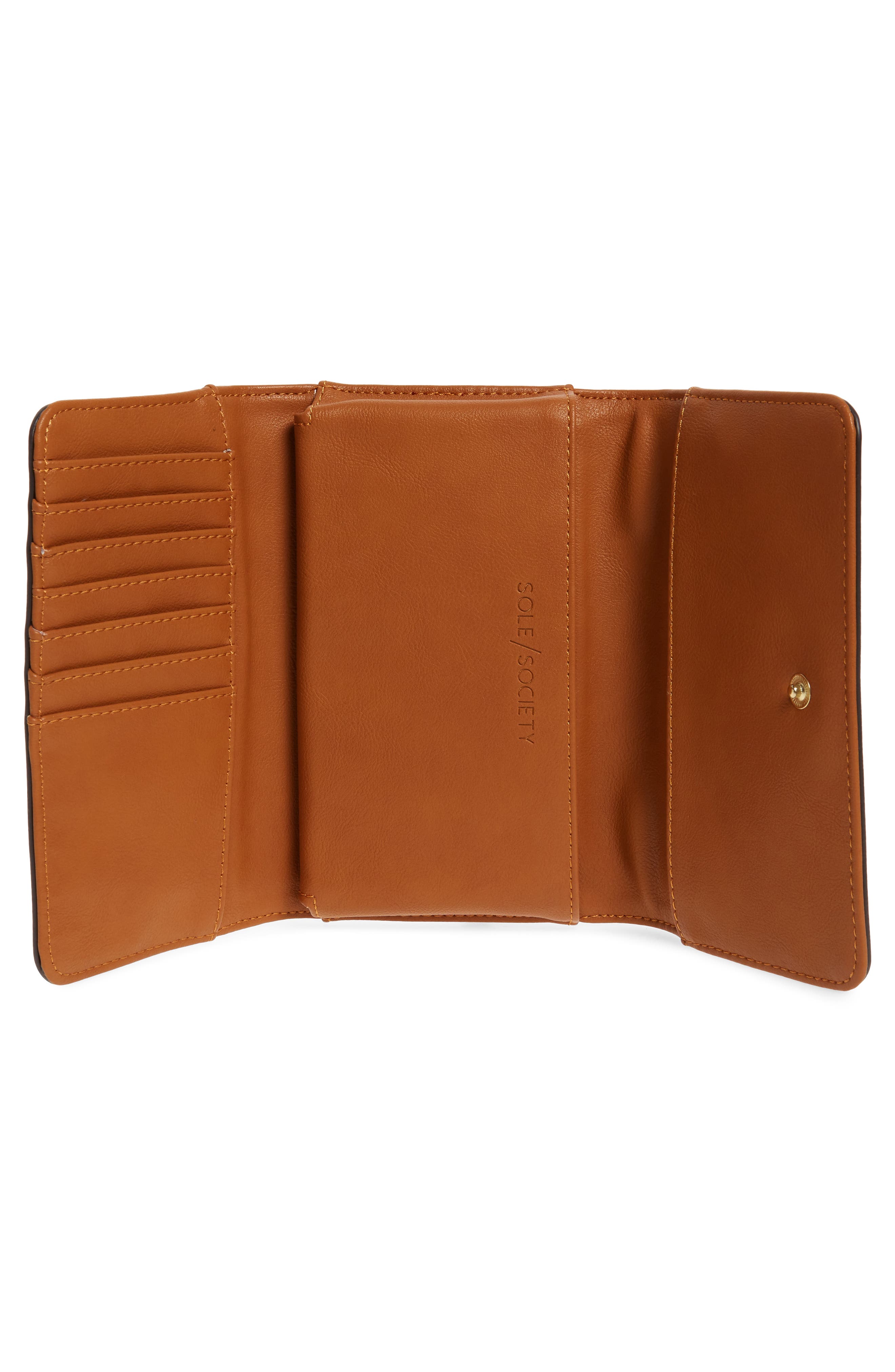 Sole Society Faux Leather Phone Wallet, Alternate, color, 