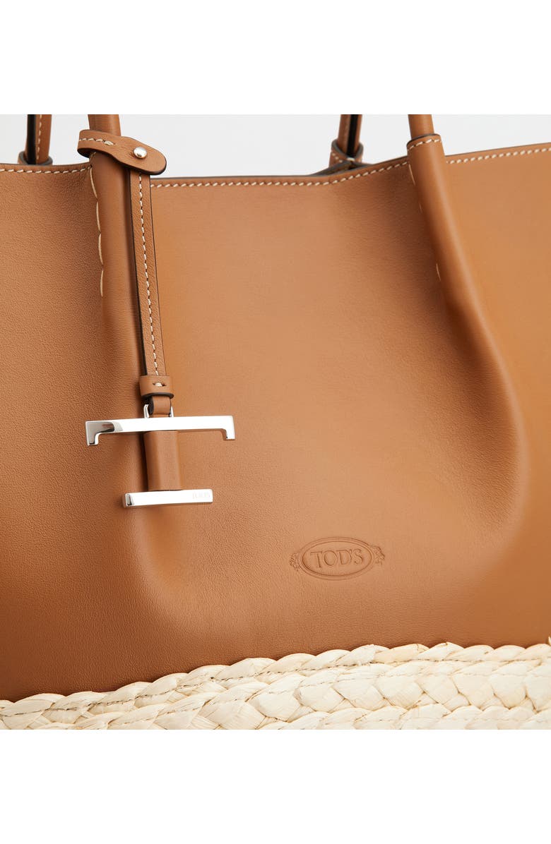 Tod's Medium Bux Mixed Media Tote, Alternate, color,